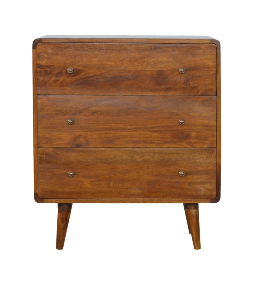 Curved Chestnut Chest