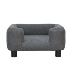Canapé-lit pour animaux de compagnie Mini Battleship en tweed