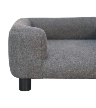 Canapé-lit pour animaux de compagnie Mini Battleship en tweed