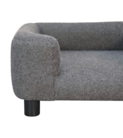 Canapé-lit pour animaux de compagnie Mini Battleship en tweed