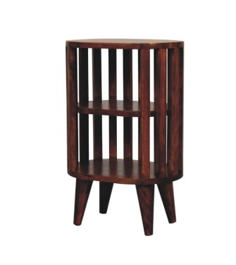 Ariella Double Shelf Chestnut Bedside