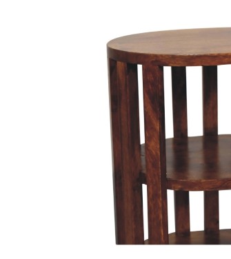 Ariella Double Shelf Chestnut Bedside