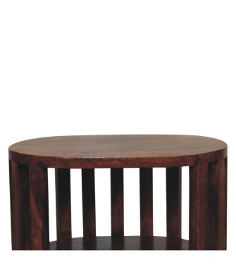 Ariella Double Shelf Chestnut Bedside
