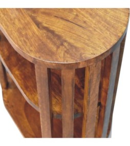 Ariella Double Shelf Chestnut Bedside