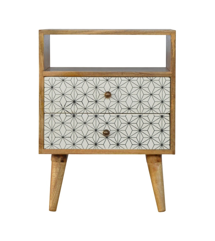 Table de chevet Prima avec fente ouverte