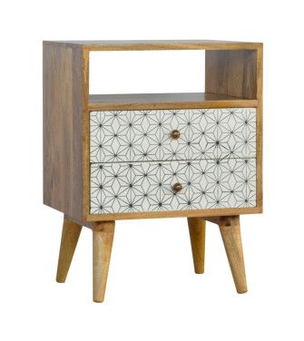 Table de chevet Prima avec fente ouverte
