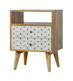 Table de chevet Prima avec fente ouverte