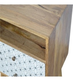 Table de chevet Prima avec fente ouverte