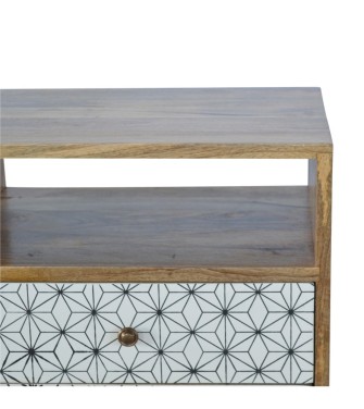 Table de chevet Prima avec fente ouverte