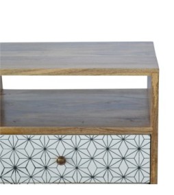 Table de chevet Prima avec fente ouverte