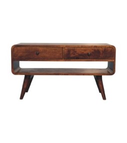 Reverse Curved Chestnut Media Unit