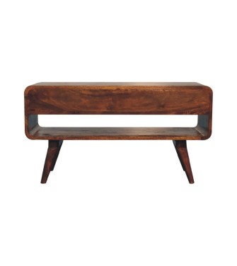 Reverse Curved Chestnut Media Unit