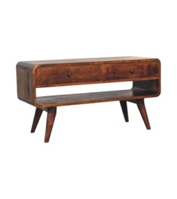 Reverse Curved Chestnut Media Unit