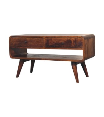 Reverse Curved Chestnut Media Unit