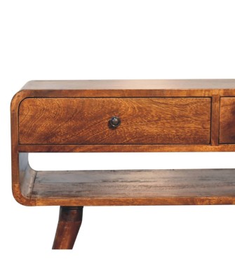 Reverse Curved Chestnut Media Unit