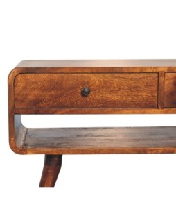 Reverse Curved Chestnut Media Unit