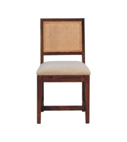 Fauteuil en rotin bouclé crème