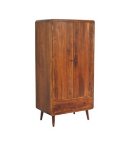 Armoire finition châtaigne courbé