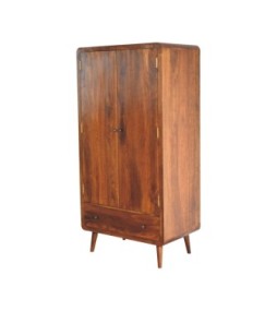 Armoire finition châtaigne courbé