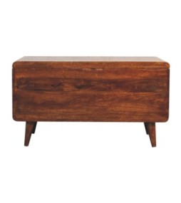 Curved Chestnut Blanket Box