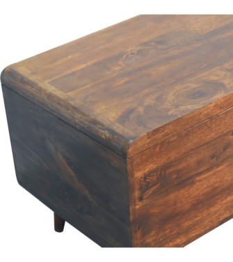Curved Chestnut Blanket Box