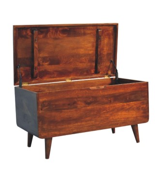 Curved Chestnut Blanket Box