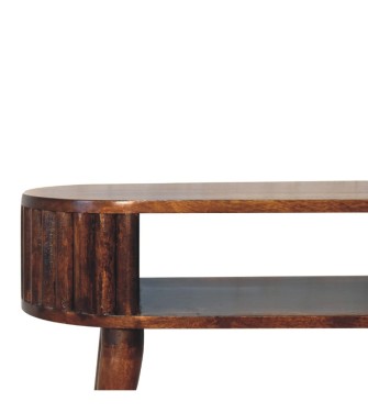 Bureau rayé couleur châtaigne