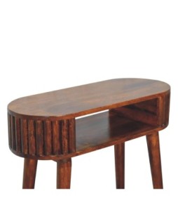 Bureau rayé couleur châtaigne