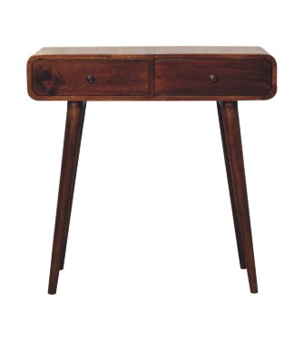 Chestnut Curved Hallway Table