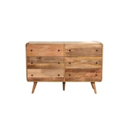Large Curved Oak-ish Chest
