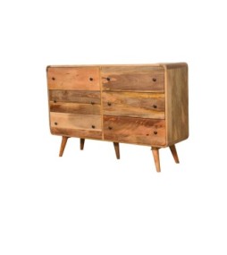 Large Curved Oak-ish Chest