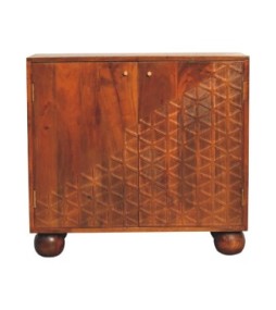 Armoire à dés finition châtaigne