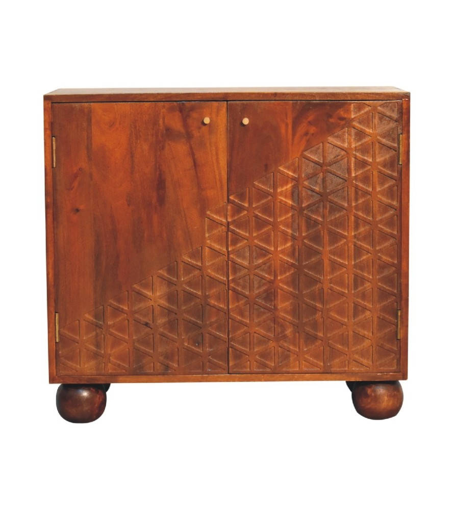 Armoire à dés finition châtaigne