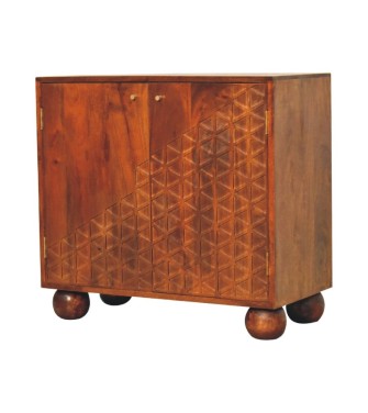 Armoire à dés finition châtaigne