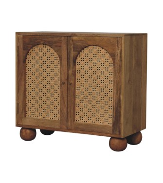 Armoire à boules en rotin