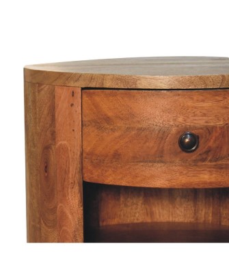 Table de chevet Cortez aspect chêne