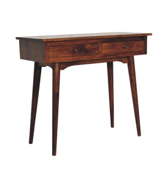Chestnut Hallway 2 Drawer Console Table