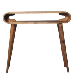 Amaya Oak-ish Nordic Style Console Table