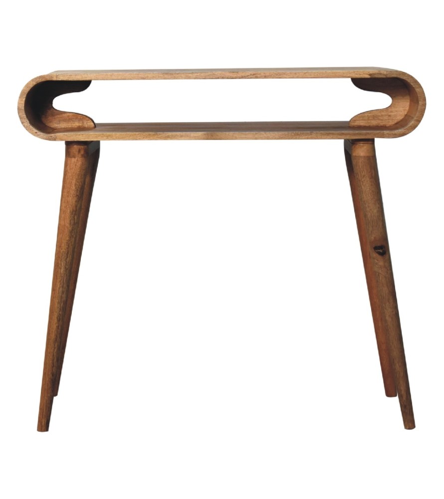 Amaya Oak-ish Nordic Style Console Table