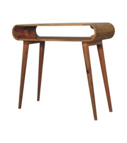Amaya Oak-ish Nordic Style Console Table