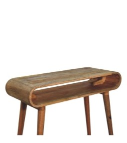 Amaya Oak-ish Nordic Style Console Table
