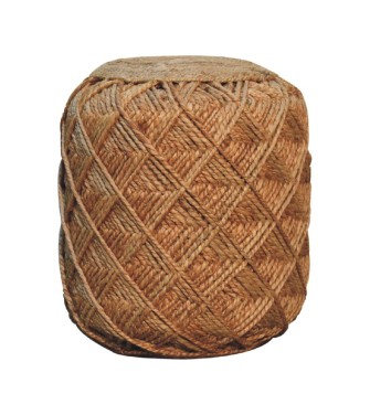 Jute Fiber Footstool Large Pattern