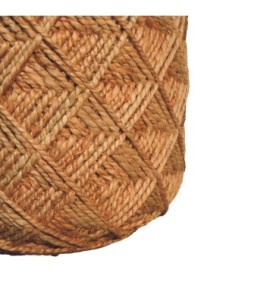 Repose-pieds en fibre de jute, grand motif
