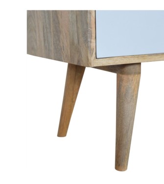 Grey Painted 3 Drawer Media Unit