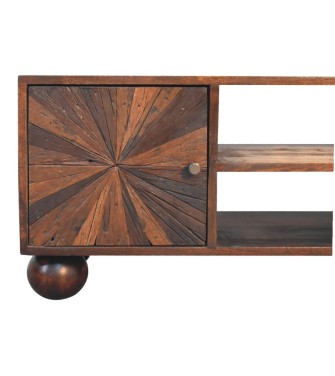Sunrise Ball Walnut TV Unit