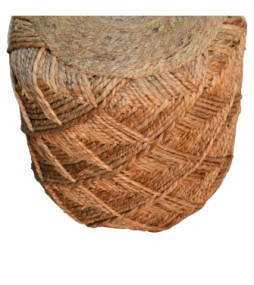 Repose-pieds en fibre de jute, petit modèle