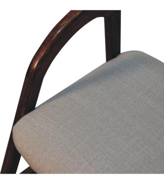 Chestnut Linen Deco Chair