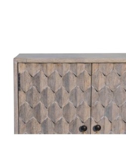 Mini armoire en pierre sculptée avec motif ananas