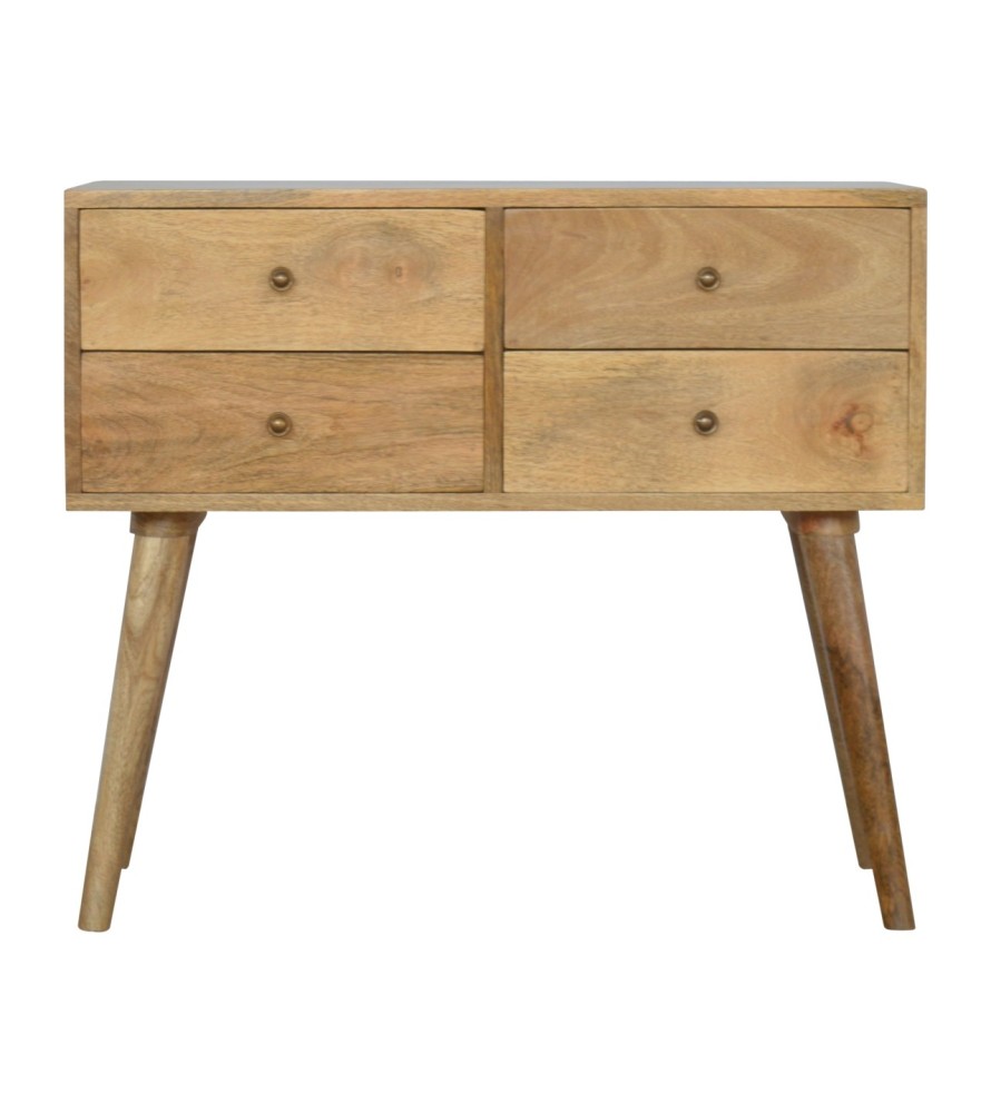 Nordic 4 Drawer Console