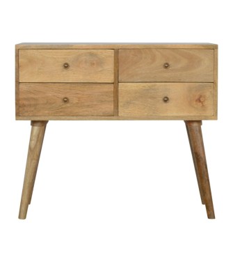 Nordic 4 Drawer Console